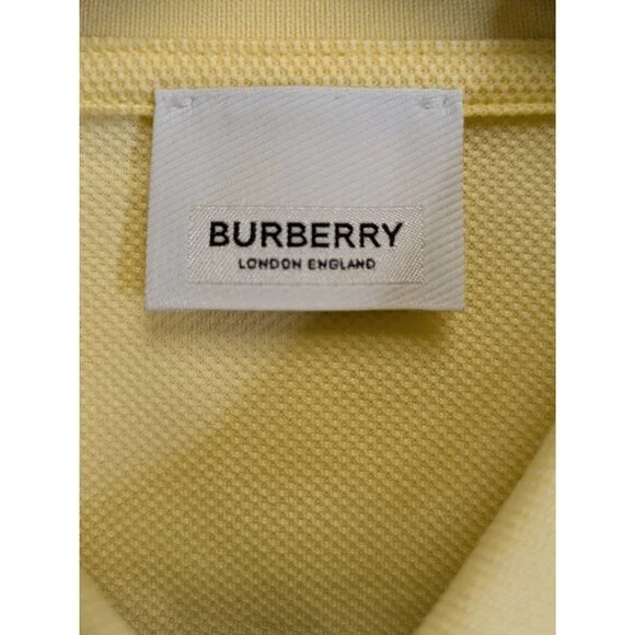 Burberry Men’s Hartford Cotton Polo T-shirt Frosted Lemon S 8104324